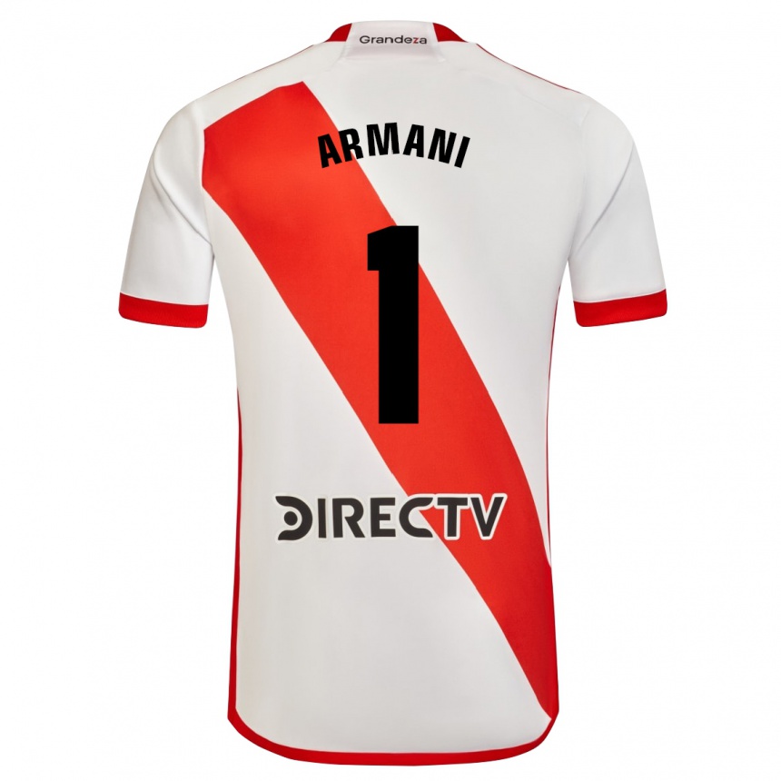 Enfant Football Maillot Franco Armani #1 Blanc Rouge Tenues Domicile 2024/25