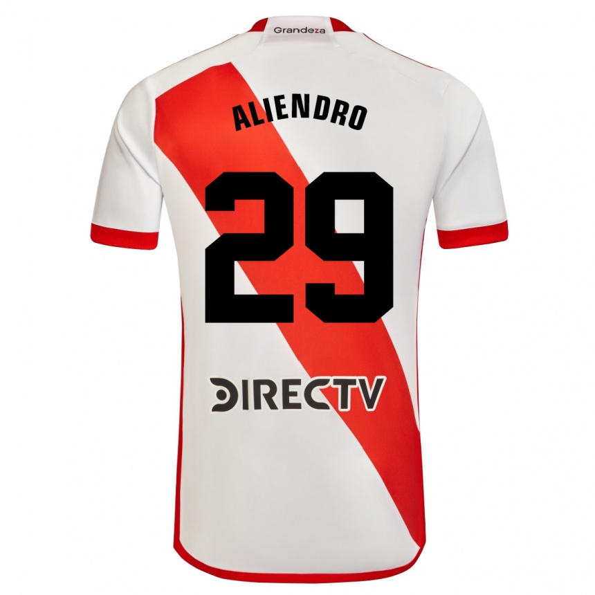 Enfant Football Maillot Rodrigo Aliendro #29 Blanc Rouge Tenues Domicile 2024/25