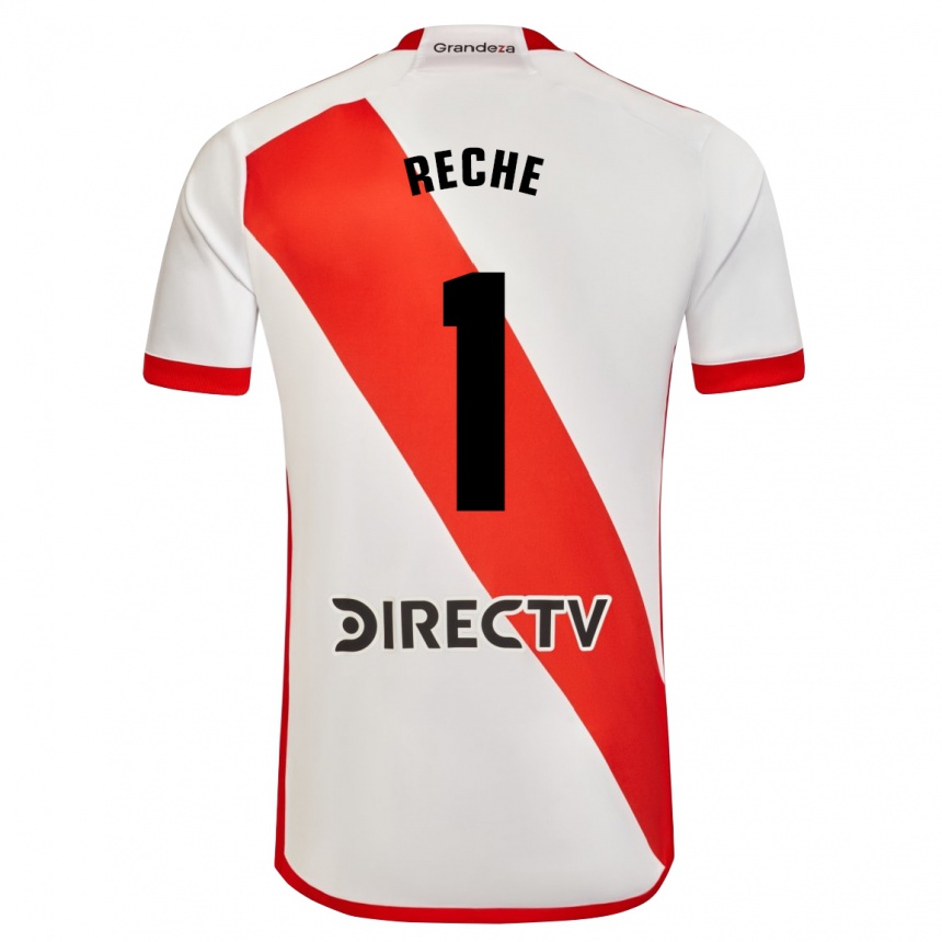 Enfant Football Maillot Abril Reche #1 Blanc Rouge Tenues Domicile 2024/25