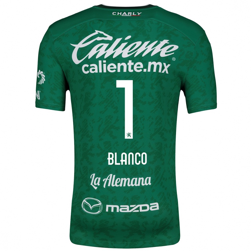 Enfant Football Maillot Alfonso Blanco #1 Vert Blanc Tenues Domicile 2024/25