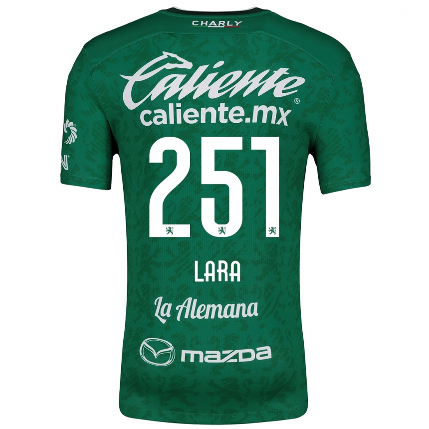 Enfant Football Maillot Tristán Lara #251 Vert Blanc Tenues Domicile 2024/25