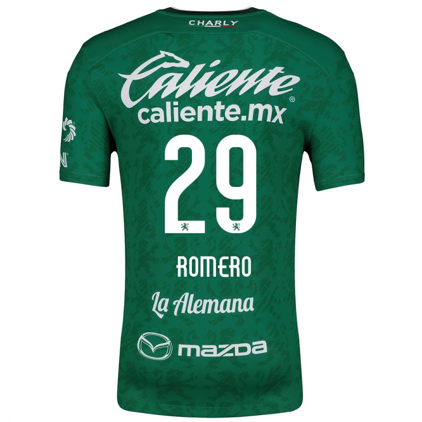 Enfant Football Maillot Lucas Romero #29 Vert Blanc Tenues Domicile 2024/25