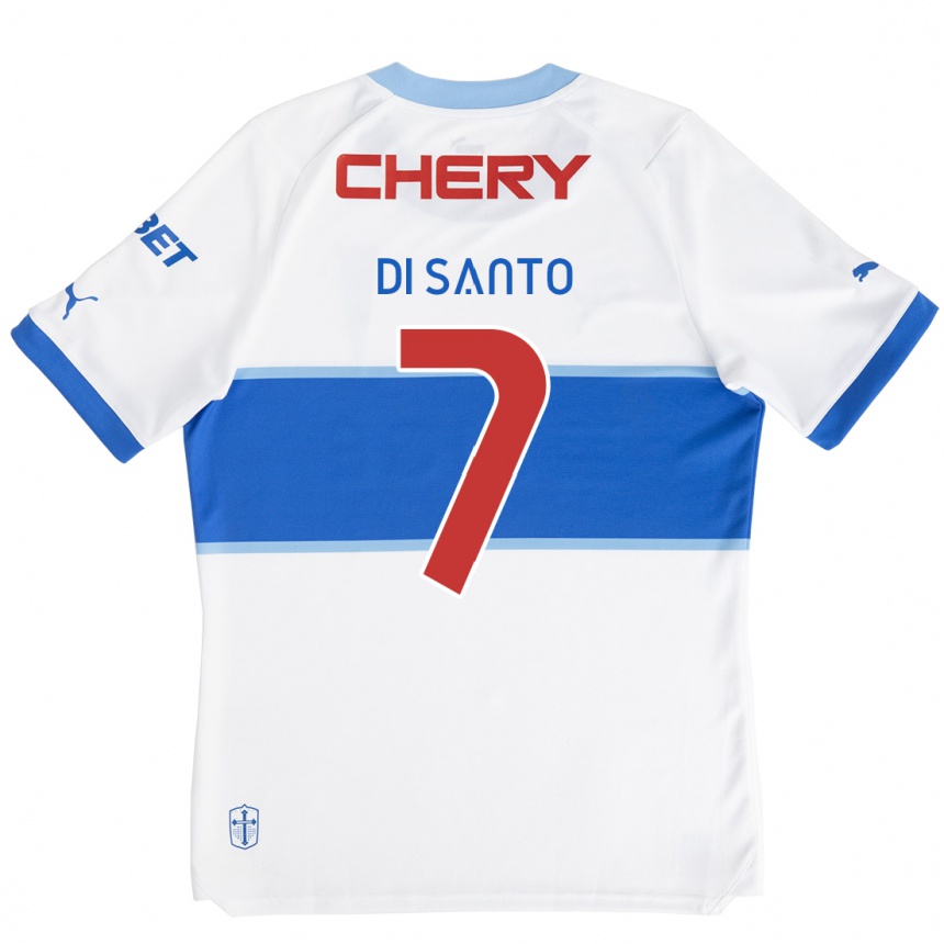 Enfant Football Maillot Franco Di Santo #7 Blanc Bleu Tenues Domicile 2024/25