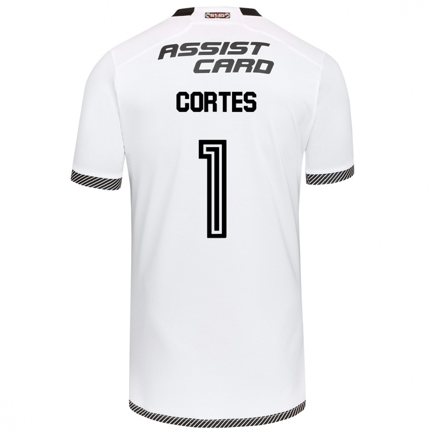 Enfant Football Maillot Brayan Cortés #1 Blanc Noir Tenues Domicile 2024/25