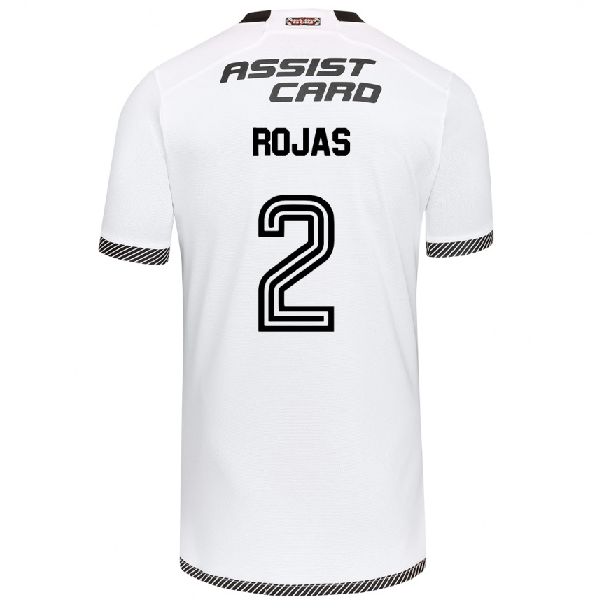 Enfant Football Maillot Jeyson Rojas #2 Blanc Noir Tenues Domicile 2024/25