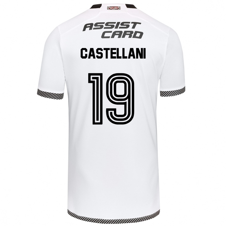 Enfant Football Maillot Gonzalo Castellani #19 Blanc Noir Tenues Domicile 2024/25