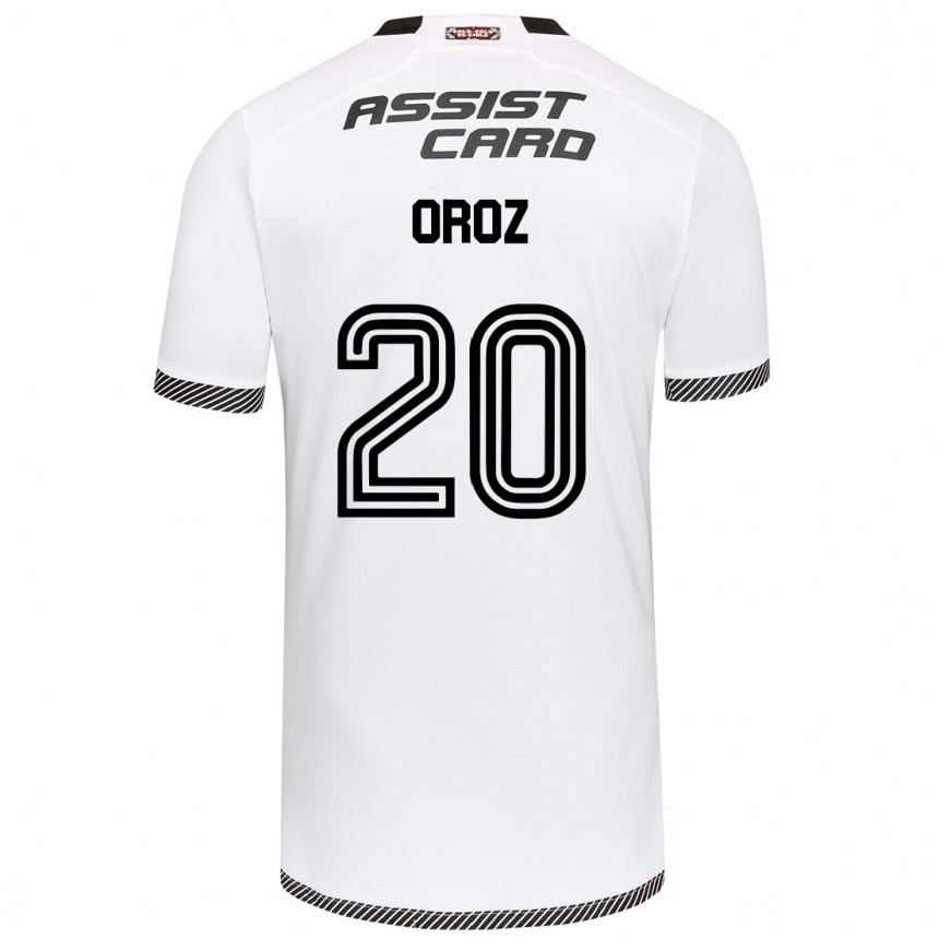 Enfant Football Maillot Alexander Oroz #20 Blanc Noir Tenues Domicile 2024/25