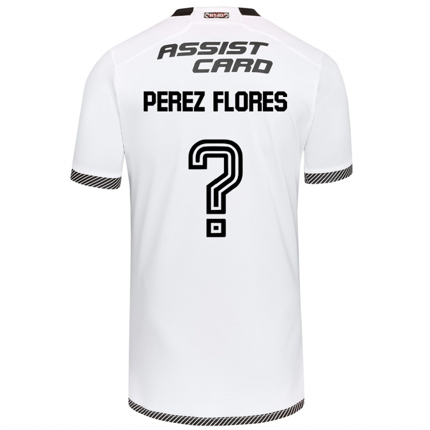 Enfant Football Maillot Benjamín Pérez Flores #0 Blanc Noir Tenues Domicile 2024/25