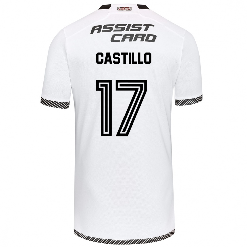 Enfant Football Maillot Fabián Castillo #17 Blanc Noir Tenues Domicile 2024/25