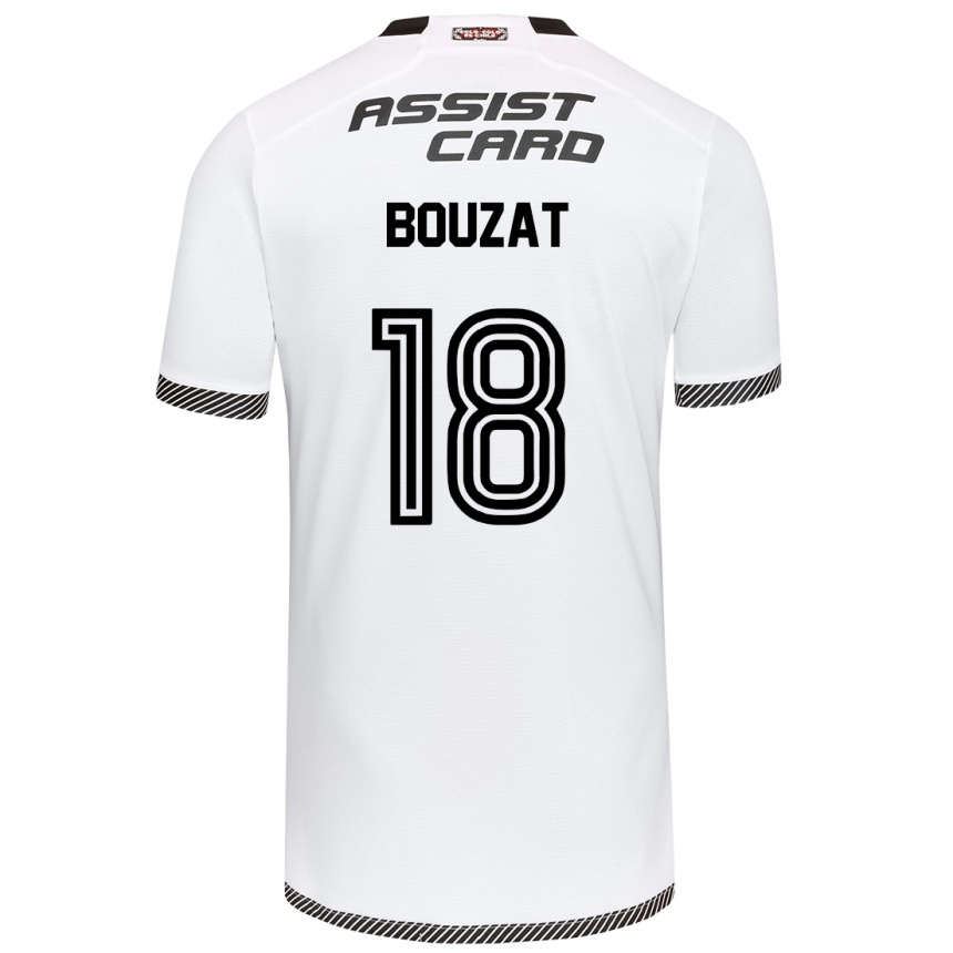 Enfant Football Maillot Agustín Bouzat #18 Blanc Noir Tenues Domicile 2024/25