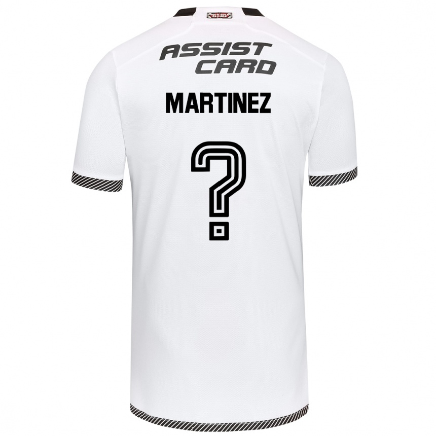 Enfant Football Maillot Iván Martínez #0 Blanc Noir Tenues Domicile 2024/25