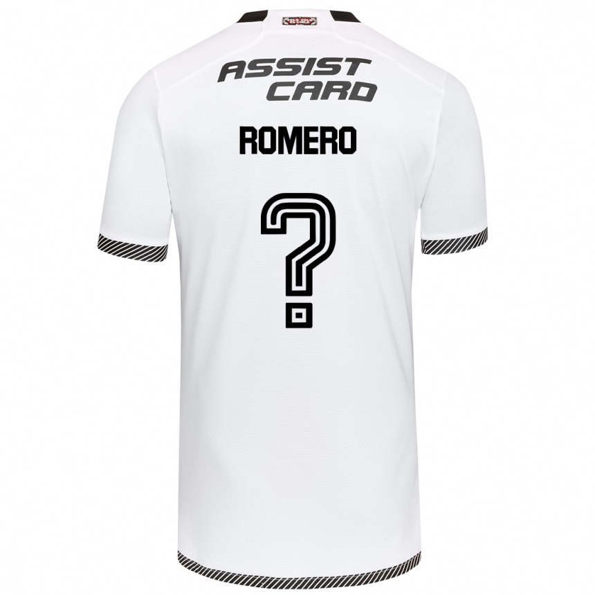 Enfant Football Maillot Enzo Romero #0 Blanc Noir Tenues Domicile 2024/25