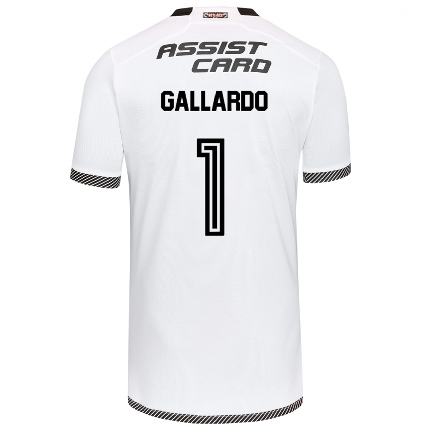 Enfant Football Maillot Alexia Gallardo #1 Blanc Noir Tenues Domicile 2024/25