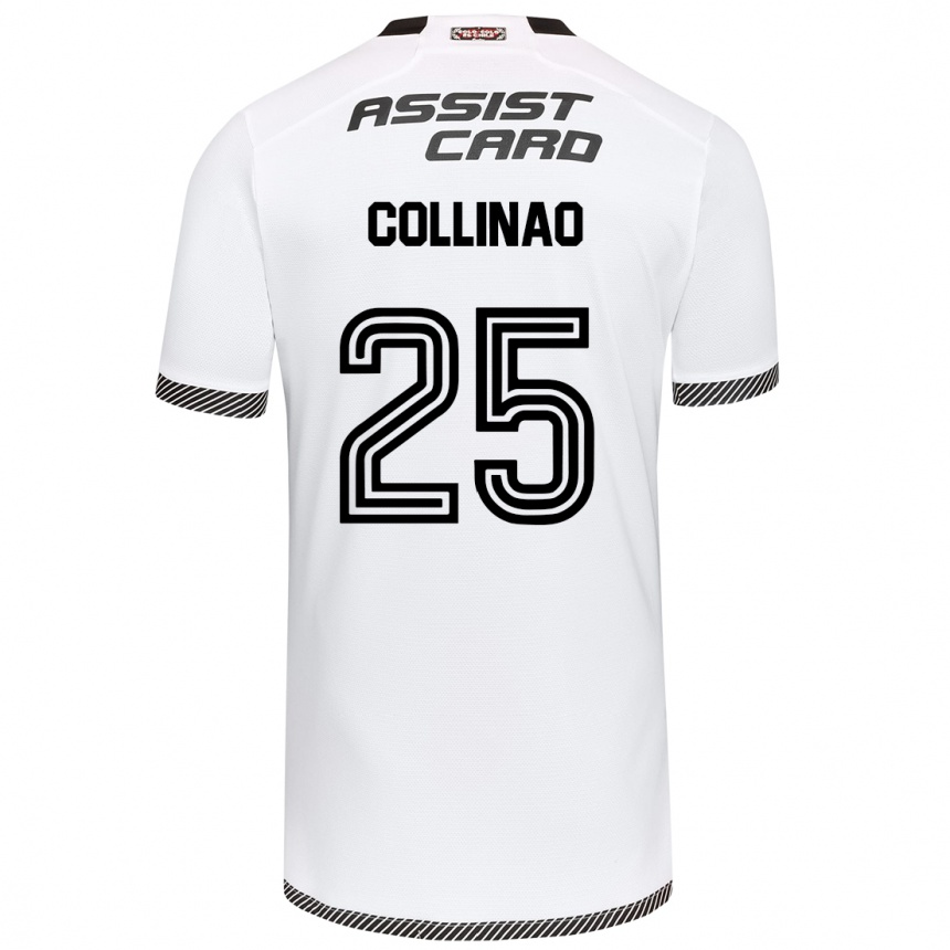 Enfant Football Maillot Margarita Collinao #25 Blanc Noir Tenues Domicile 2024/25