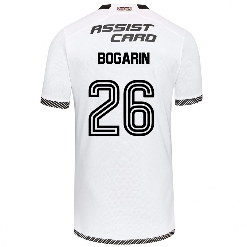 Enfant Football Maillot Dahiana Bogarín #26 Blanc Noir Tenues Domicile 2024/25