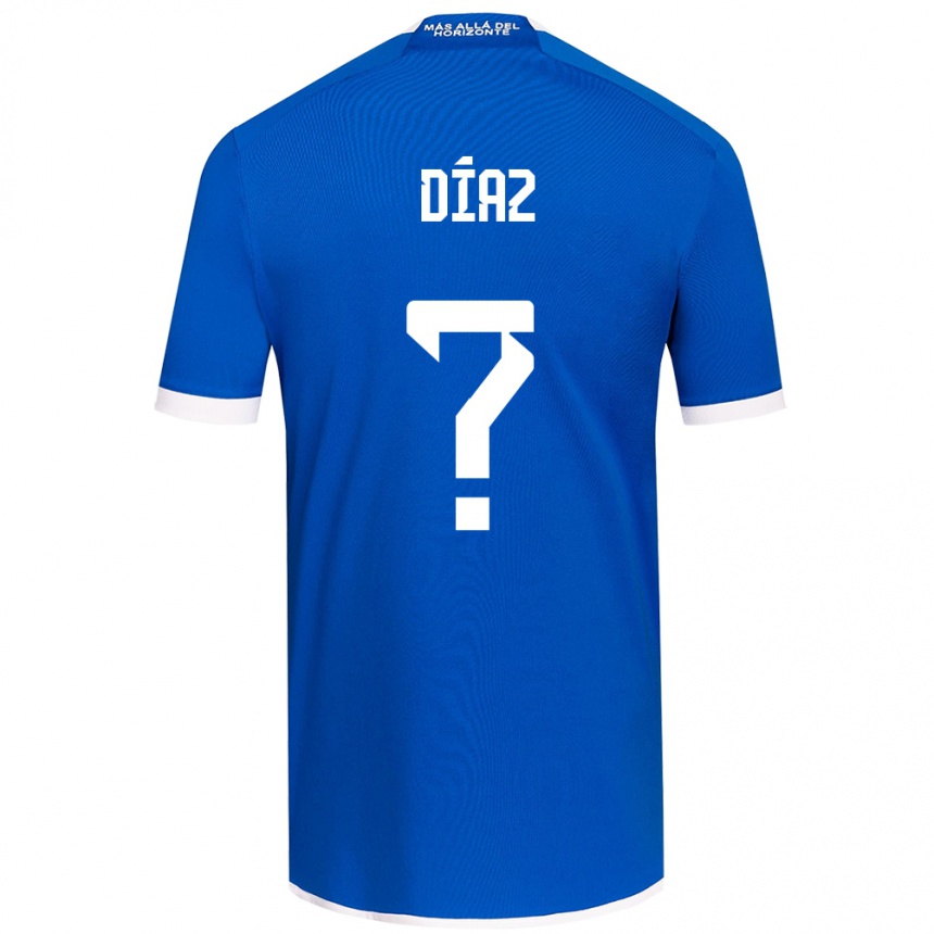 Enfant Football Maillot Antonio Díaz #0 Bleu Blanc Tenues Domicile 2024/25