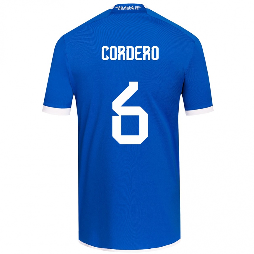 Enfant Football Maillot Renato Cordero #6 Bleu Blanc Tenues Domicile 2024/25