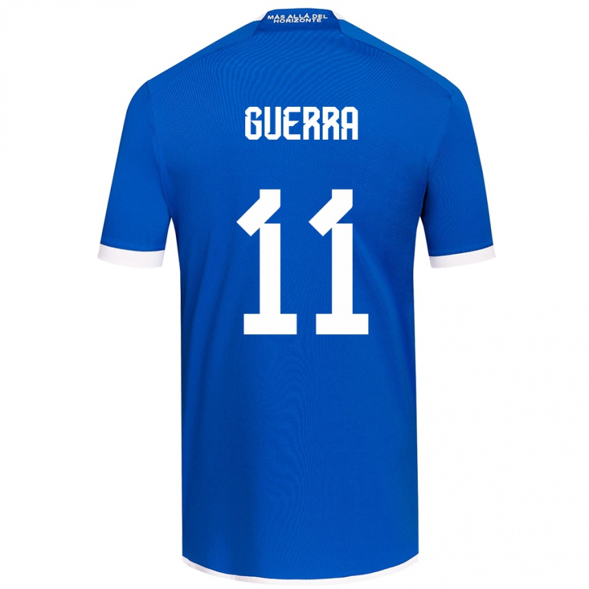 Enfant Football Maillot Nicolás Guerra #11 Bleu Blanc Tenues Domicile 2024/25