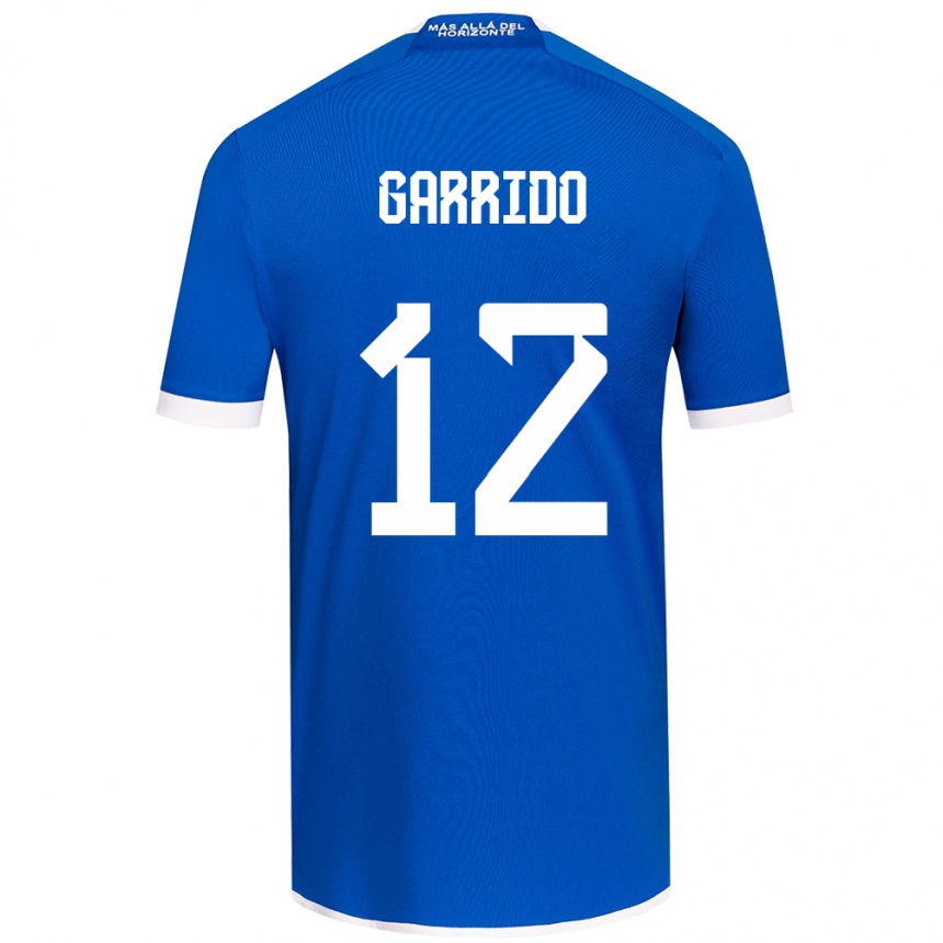 Enfant Football Maillot Pedro Garrido #12 Bleu Blanc Tenues Domicile 2024/25