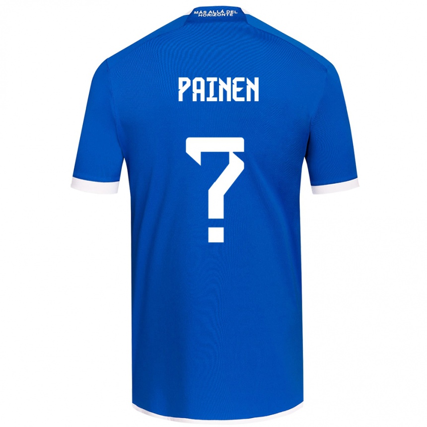 Enfant Football Maillot Sebastián Painen #0 Bleu Blanc Tenues Domicile 2024/25