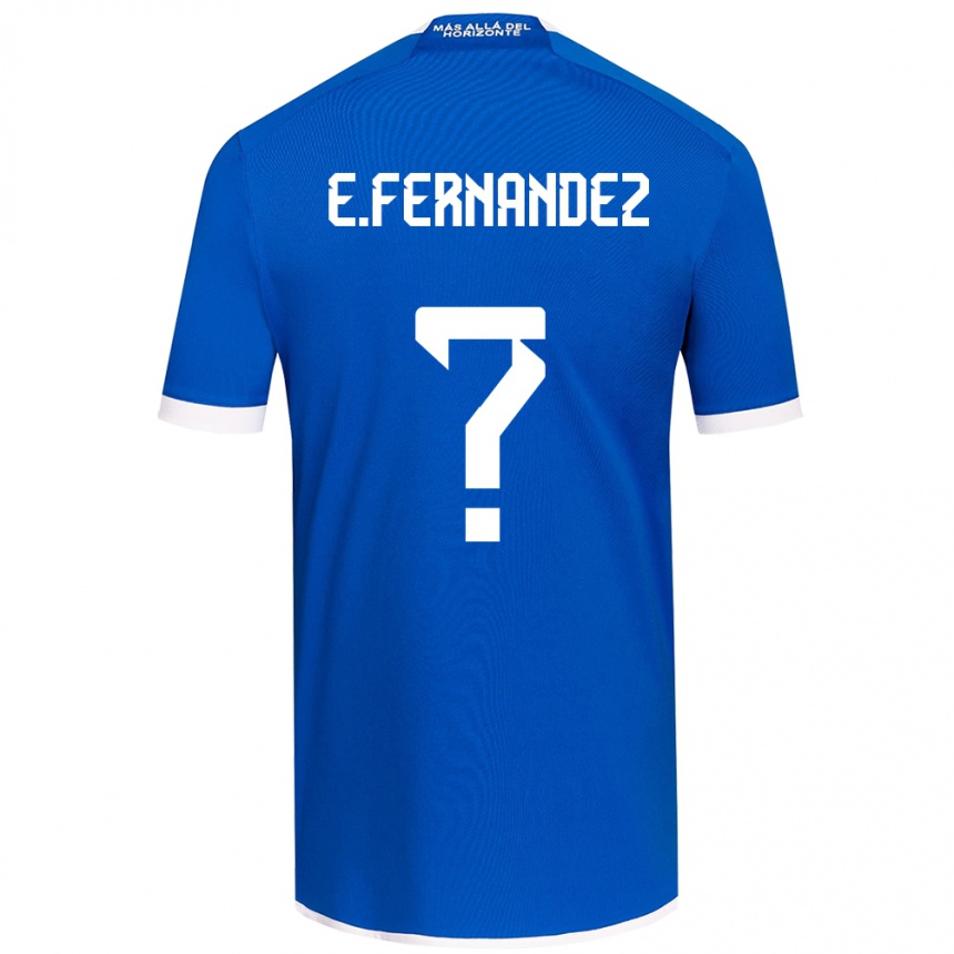 Enfant Football Maillot Enzo Fernández #0 Bleu Blanc Tenues Domicile 2024/25