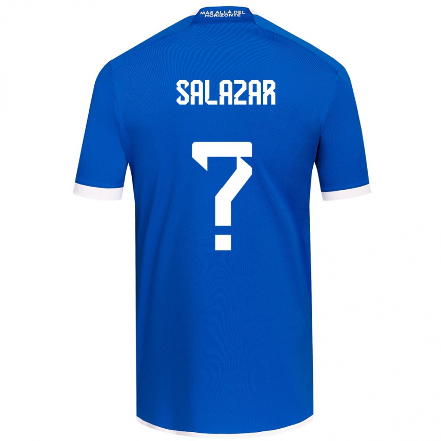 Enfant Football Maillot Yahir Salazar #0 Bleu Blanc Tenues Domicile 2024/25