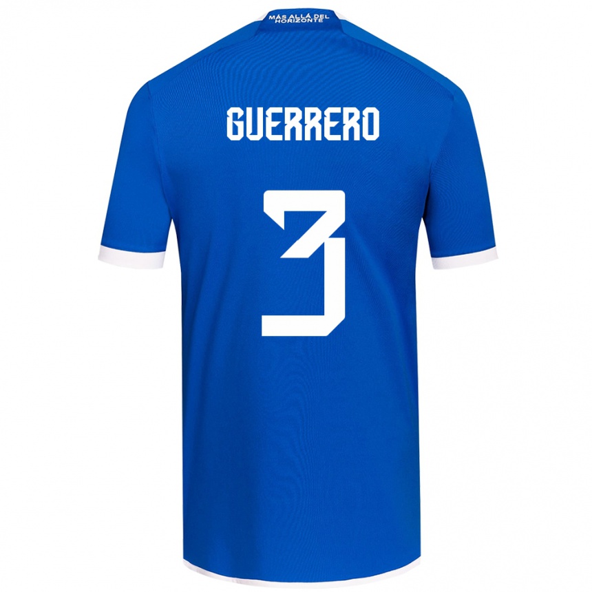 Enfant Football Maillot Carla Guerrero #3 Bleu Blanc Tenues Domicile 2024/25