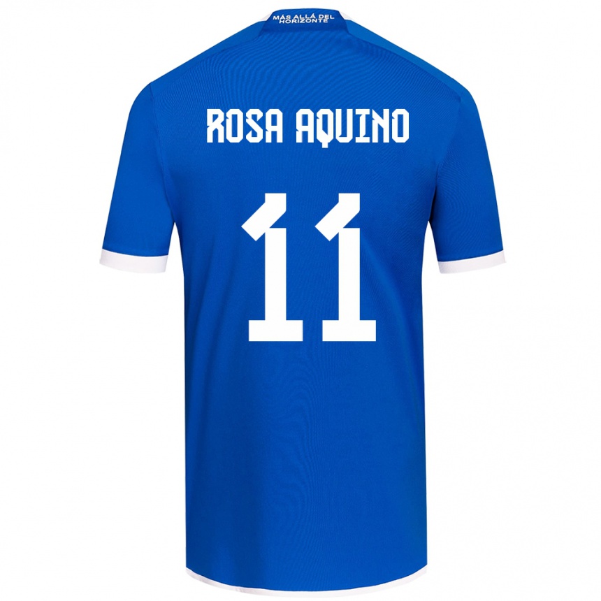 Enfant Football Maillot Rosa Aquino #11 Bleu Blanc Tenues Domicile 2024/25