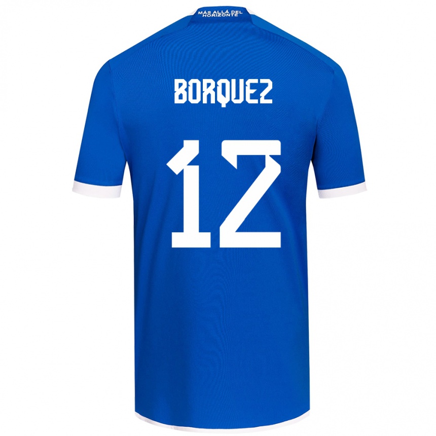 Enfant Football Maillot Gabriela Bórquez #12 Bleu Blanc Tenues Domicile 2024/25