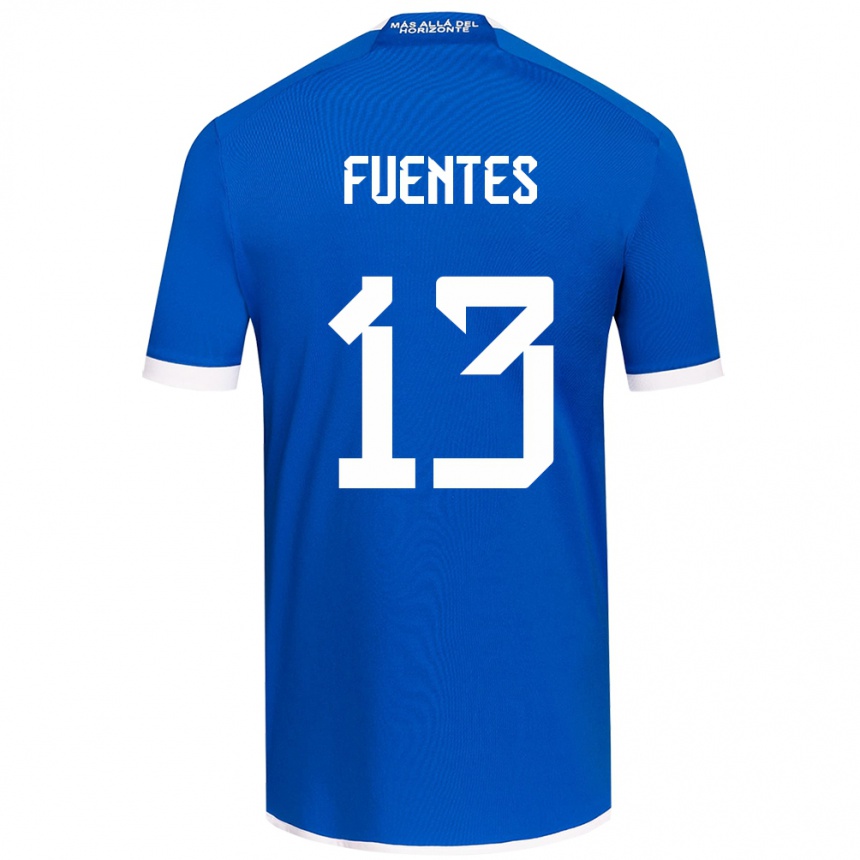 Enfant Football Maillot Karen Fuentes #13 Bleu Blanc Tenues Domicile 2024/25