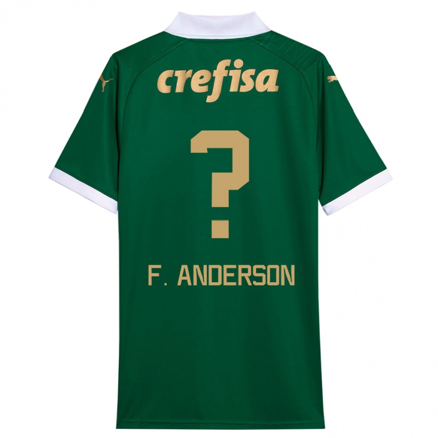 Enfant Football Maillot Felipe Anderson #0 Vert Blanc Tenues Domicile 2024/25