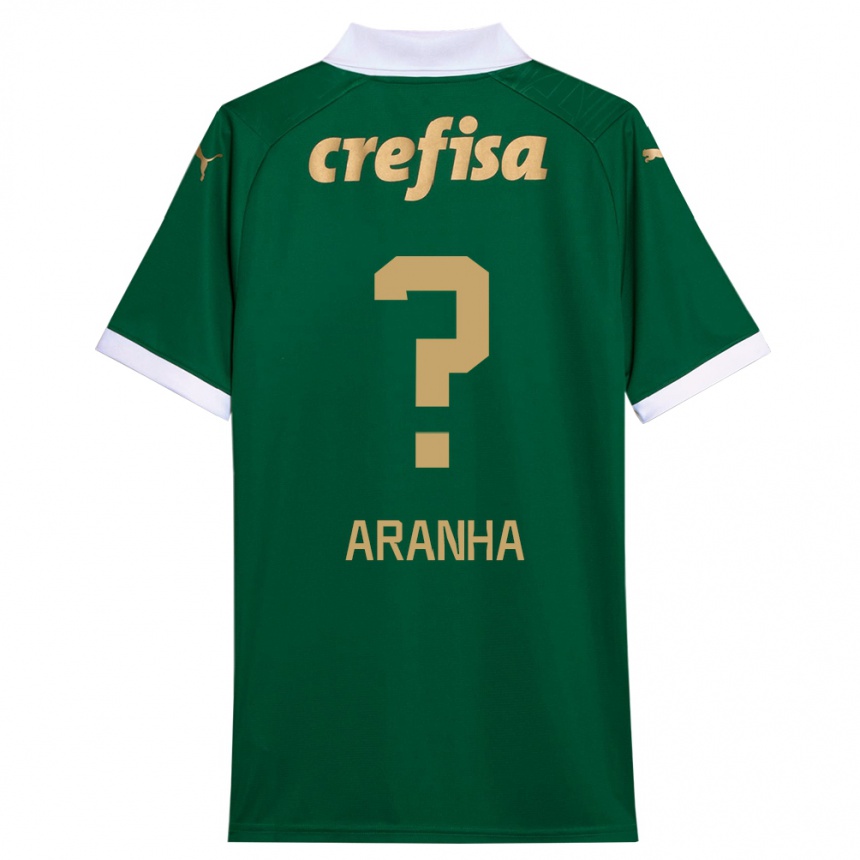 Enfant Football Maillot Aranha #0 Vert Blanc Tenues Domicile 2024/25