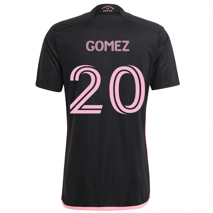 Enfant Football Maillot Diego Gómez #20 Noir Tenues Extérieur 2024/25