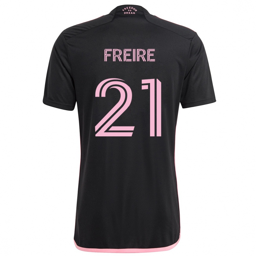 Enfant Football Maillot Nicolas Freire #21 Noir Tenues Extérieur 2024/25