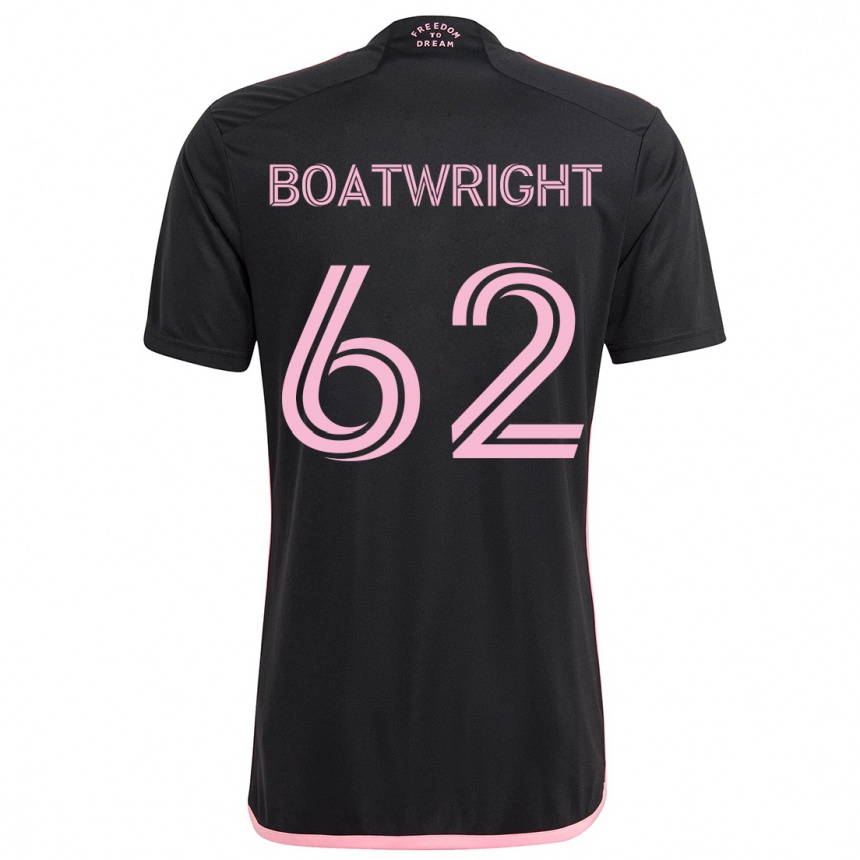 Enfant Football Maillot Israel Boatwright #62 Noir Tenues Extérieur 2024/25