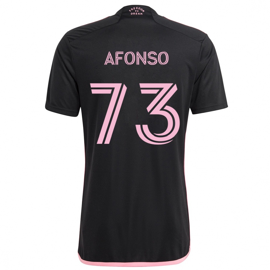 Enfant Football Maillot Leo Afonso #73 Noir Tenues Extérieur 2024/25