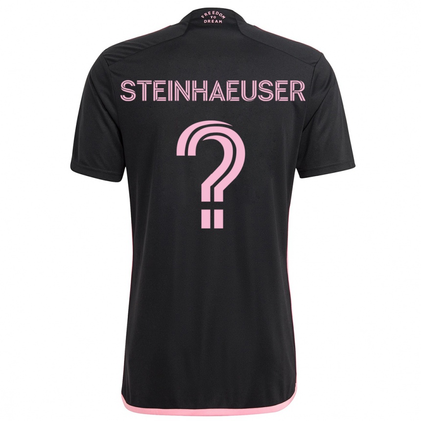 Enfant Football Maillot Marcus Steinhaeuser #0 Noir Tenues Extérieur 2024/25