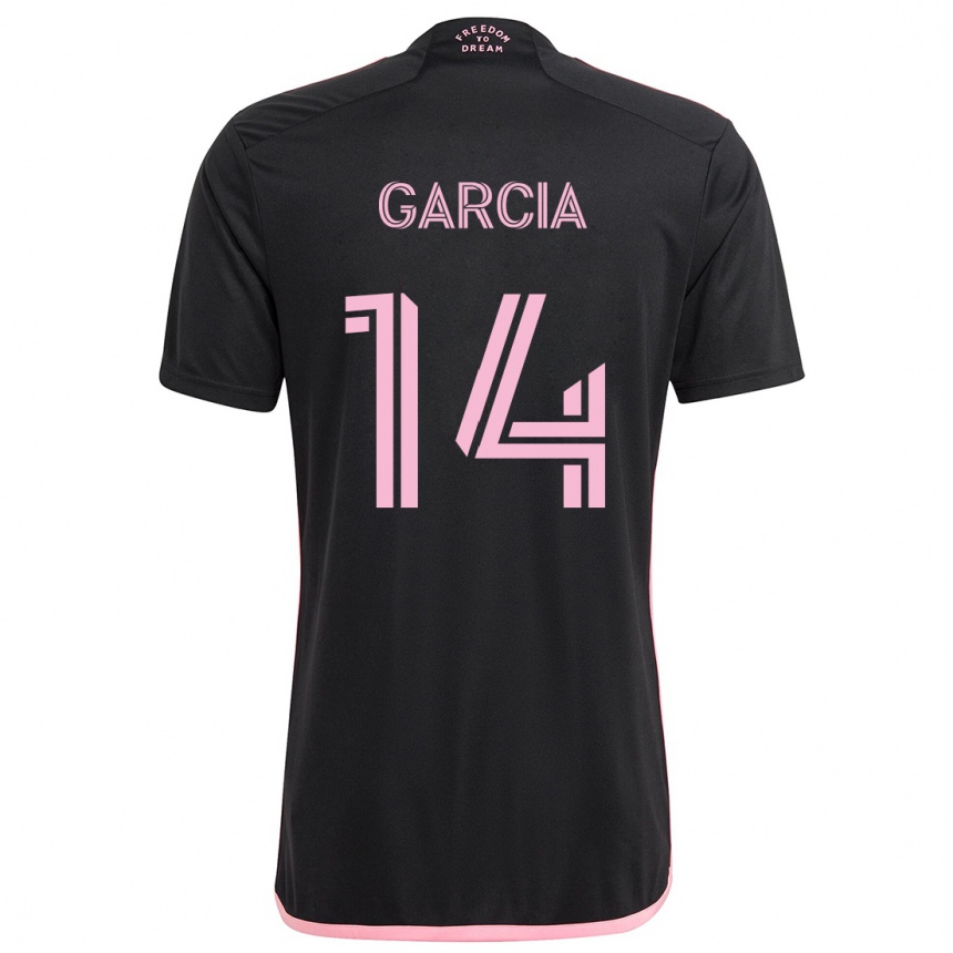 Enfant Football Maillot Santiago Garcia #14 Noir Tenues Extérieur 2024/25