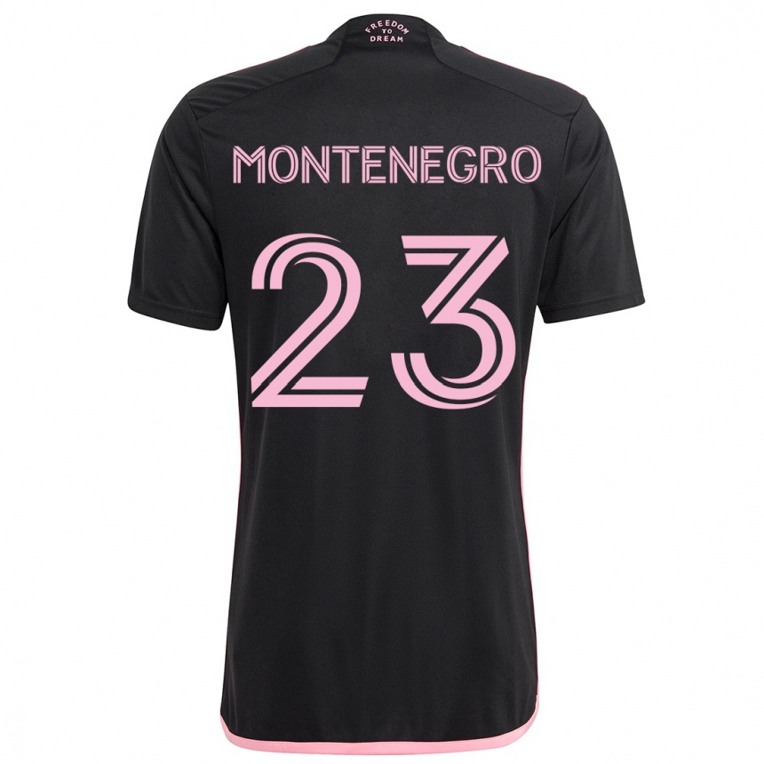 Enfant Football Maillot Ricardo Montenegro #23 Noir Tenues Extérieur 2024/25