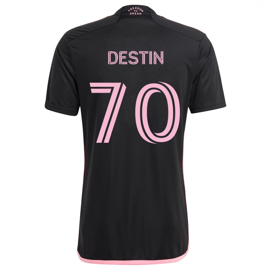 Enfant Football Maillot Bryan Destin #70 Noir Tenues Extérieur 2024/25