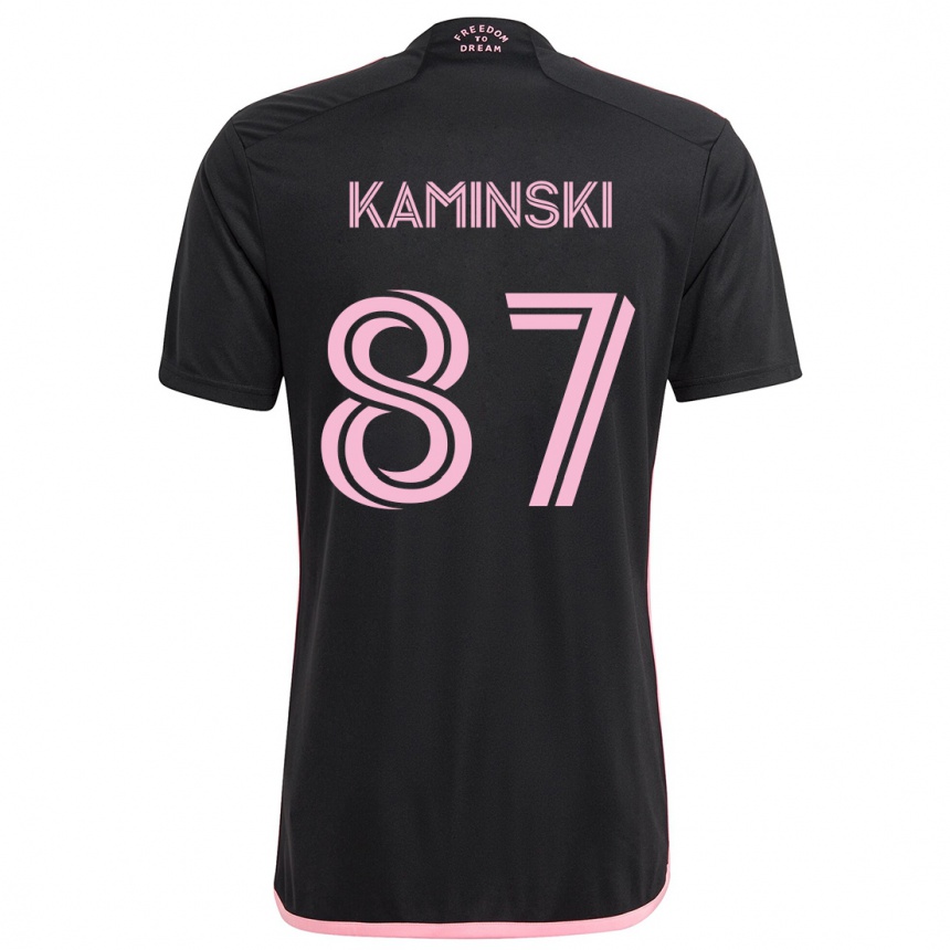 Enfant Football Maillot Brett Kaminski #87 Noir Tenues Extérieur 2024/25