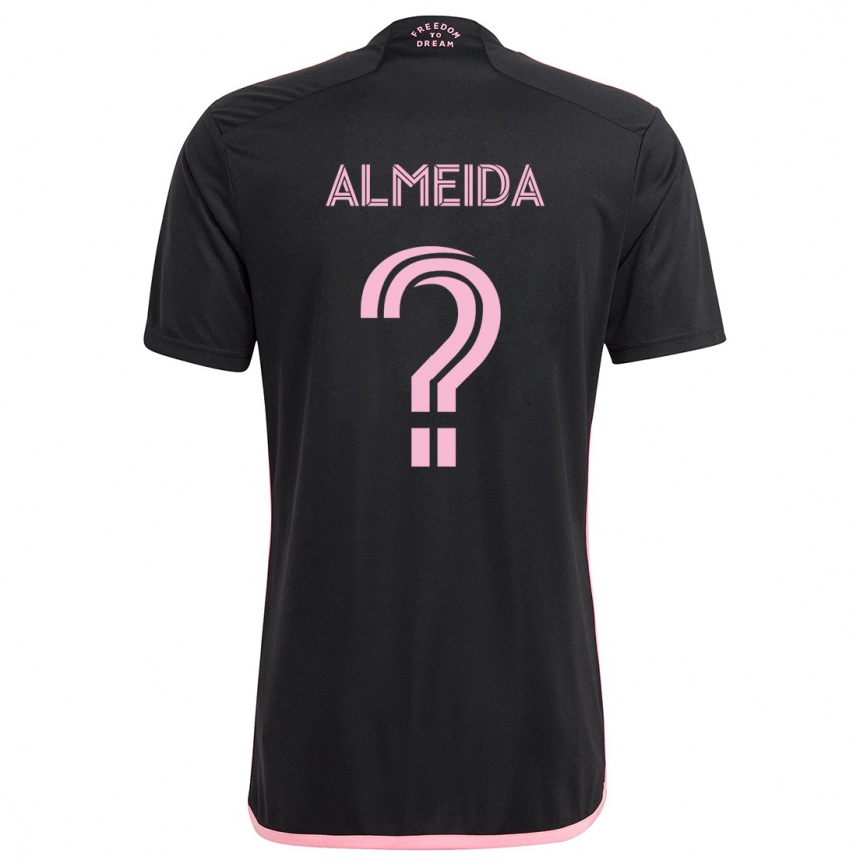 Enfant Football Maillot Nicholas Almeida #0 Noir Tenues Extérieur 2024/25