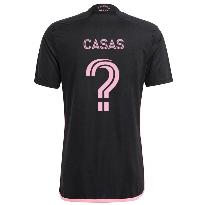 Enfant Football Maillot André Casas #0 Noir Tenues Extérieur 2024/25