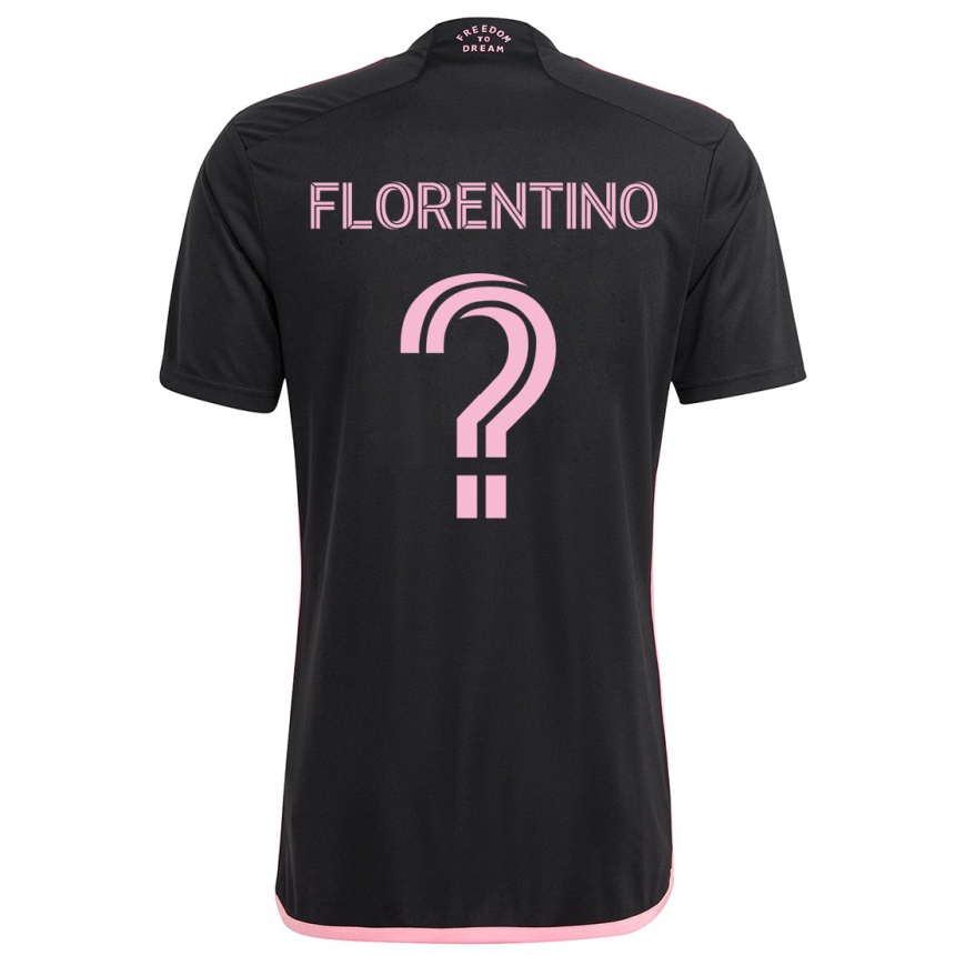 Enfant Football Maillot Gabriel Florentino #0 Noir Tenues Extérieur 2024/25