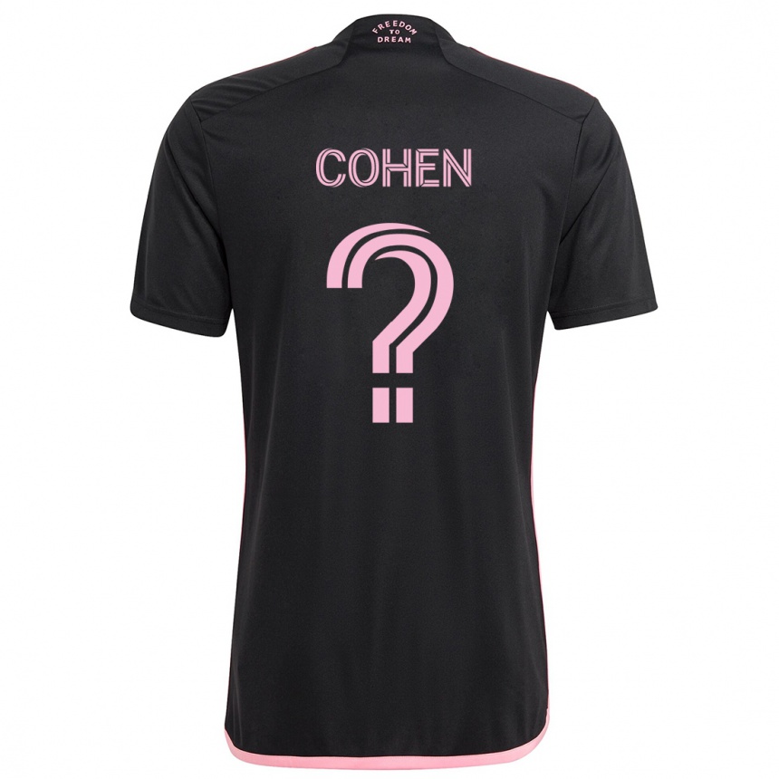 Enfant Football Maillot Yuval Cohen #0 Noir Tenues Extérieur 2024/25