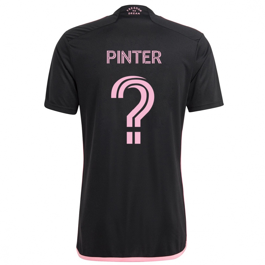 Enfant Football Maillot Daniel Pinter #0 Noir Tenues Extérieur 2024/25