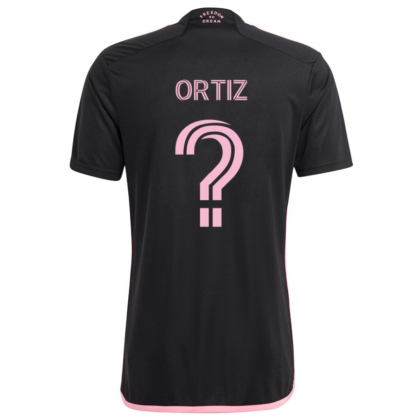 Enfant Football Maillot Cristian Ortiz #0 Noir Tenues Extérieur 2024/25