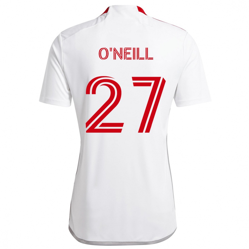 Enfant Football Maillot Shane O'neill #27 Blanc Rouge Tenues Extérieur 2024/25