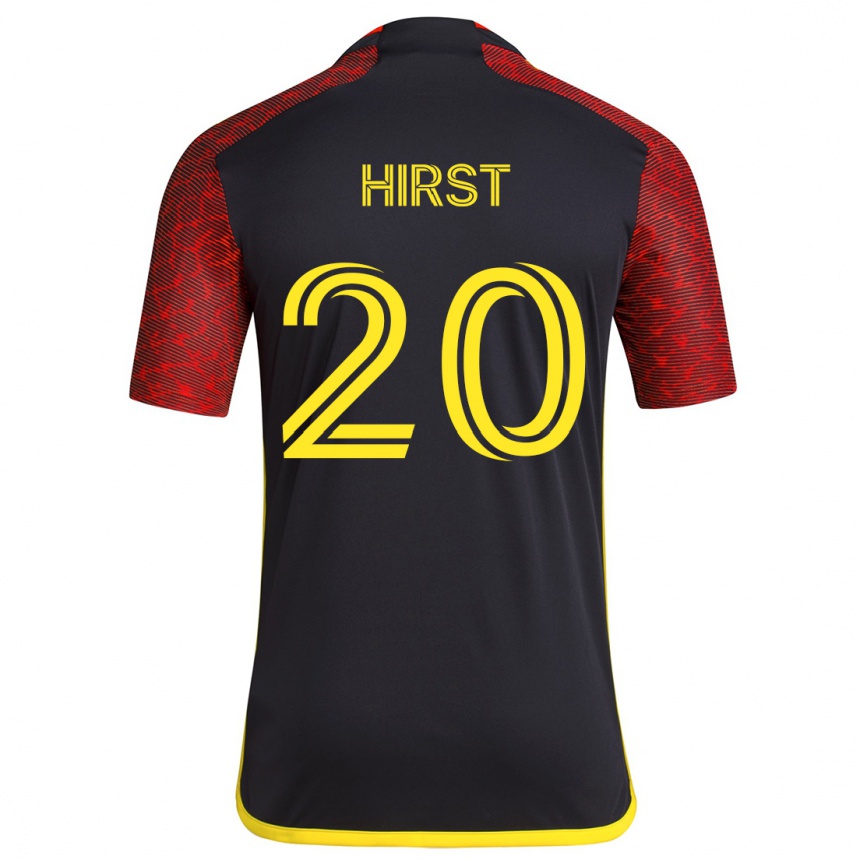 Enfant Football Maillot Sophie Hirst #20 Rouge Noir Tenues Extérieur 2024/25