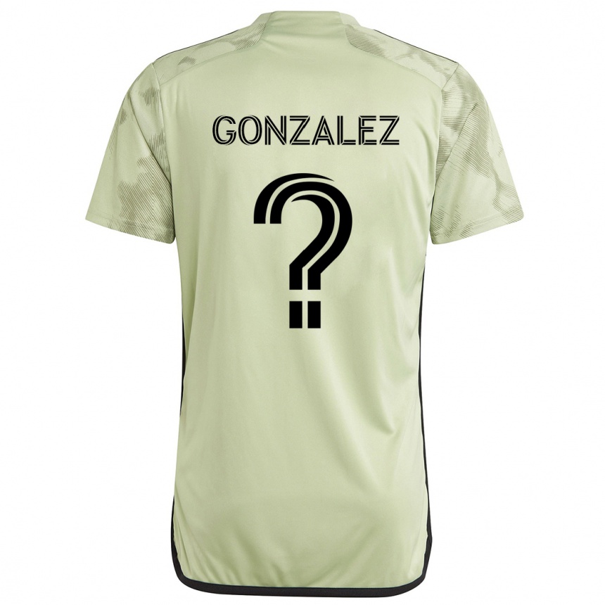 Enfant Football Maillot Mario González #0 Vert Clair Tenues Extérieur 2024/25